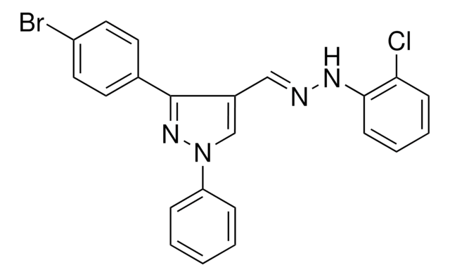 3-(4-BROMOPHENYL)-1-PHENYL-1H-PYRAZOLE-4-CARBALDEHYDE (2-CHLOROPHENYL)HYDRAZONE AldrichCPR