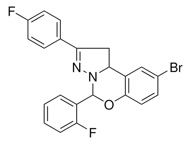 9-BR-5-(2-F-PH)-2-(4-FLUOROPHENYL)-1,10B-DIHYDROPYRAZOLO(1,5-C)(1,3)BENZOXAZINE AldrichCPR