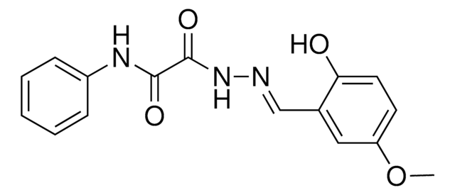 2-(2-(2-HYDROXY-5-METHOXYBENZYLIDENE)HYDRAZINO)-2-OXO-N-PHENYLACETAMIDE AldrichCPR