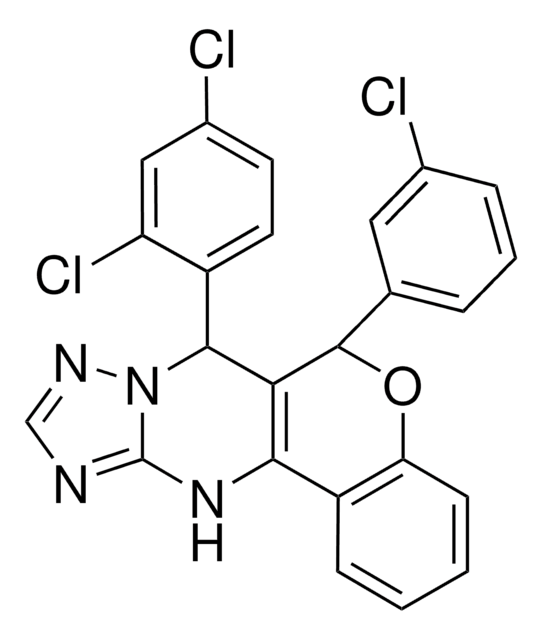 6-(3-CHLOROPHENYL)-7-(2,4-DICHLOROPHENYL)-7,12-DIHYDRO-6H-CHROMENO[4,3-D][1,2,4]TRIAZOLO[1,5-A]PYRIMIDINE AldrichCPR