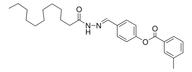 4-(2-DODECANOYLCARBOHYDRAZONOYL)PHENYL 3-METHYLBENZOATE AldrichCPR