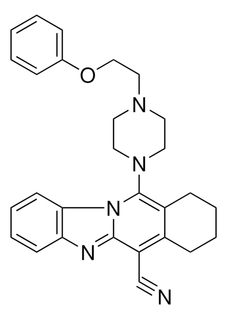 11-[4-(2-PHENOXYETHYL)-1-PIPERAZINYL]-7,8,9,10-TETRAHYDROBENZIMIDAZO[1,2-B]ISOQUINOLINE-6-CARBONITRILE AldrichCPR