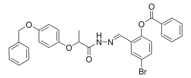 2-(2-(2-(4-(BENZYLOXY)PHENOXY)PROPANOYL)CARBOHYDRAZONOYL)-4-BROMOPHENYL BENZOATE AldrichCPR