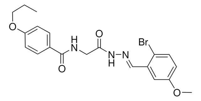 N-(2-(2-(2-BROMO-5-METHOXYBENZYLIDENE)HYDRAZINO)-2-OXOETHYL)-4-PROPOXYBENZAMIDE AldrichCPR