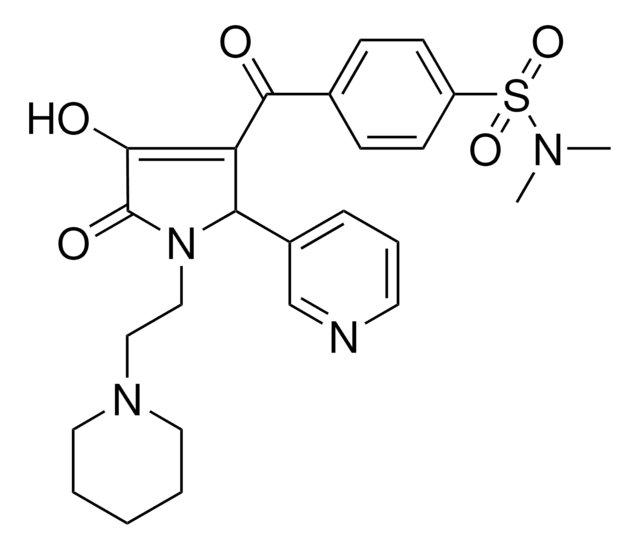 4-{[4-HYDROXY-5-OXO-1-[2-(1-PIPERIDINYL)ETHYL]-2-(3-PYRIDINYL)-2,5-DIHYDRO-1H-PYRROL-3-YL]CARBONYL}-N,N-DIMETHYLBENZENESULFONAMIDE AldrichCPR