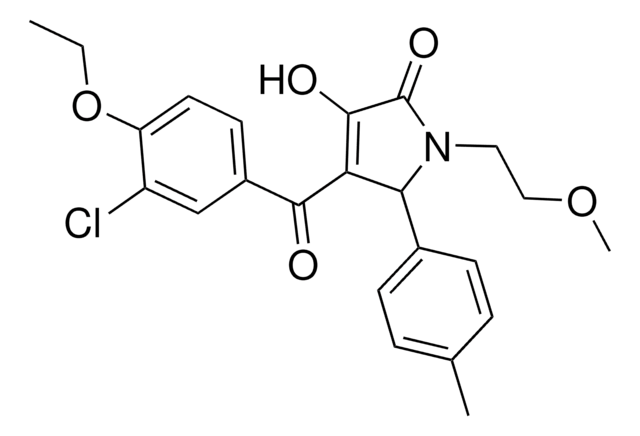 4-(3-CHLORO-4-ETHOXYBENZOYL)-3-HYDROXY-1-(2-METHOXYETHYL)-5-(4-METHYLPHENYL)-1,5-DIHYDRO-2H-PYRROL-2-ONE AldrichCPR