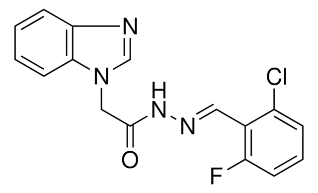 2-BENZOIMIDAZOL-1-YL-ACETIC ACID (2-CHLORO-6-FLUORO-BENZYLIDENE)-HYDRAZIDE AldrichCPR