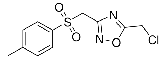 5-(Chloromethyl)-3-{[(4-methylphenyl)sulfonyl]methyl}-1,2,4-oxadiazole AldrichCPR