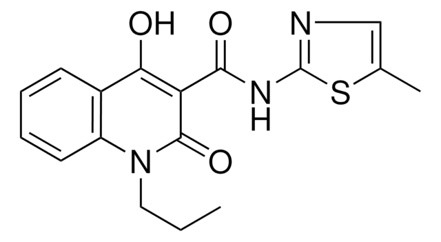 4-HO-2-OXO-1-PR-1,2-2H-QUINOLINE-3-CARBOXYLIC ACID (5-METHYL-THIAZOL-2-YL)-AMIDE AldrichCPR