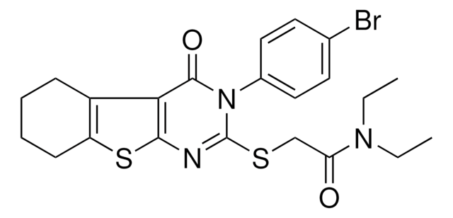 2-{[3-(4-BROMOPHENYL)-4-OXO-3,4,5,6,7,8-HEXAHYDRO[1]BENZOTHIENO[2,3-D]PYRIMIDIN-2-YL]SULFANYL}-N,N-DIETHYLACETAMIDE AldrichCPR
