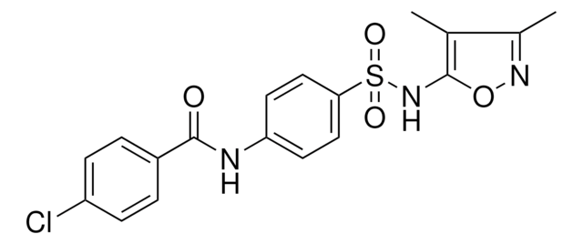4-CHLORO-N-(4-(3,4-DIMETHYL-ISOXAZOL-5-YLSULFAMOYL)-PHENYL)-BENZAMIDE AldrichCPR