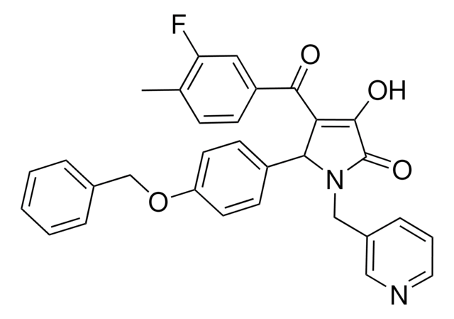 5-[4-(BENZYLOXY)PHENYL]-4-(3-FLUORO-4-METHYLBENZOYL)-3-HYDROXY-1-(3-PYRIDINYLMETHYL)-1,5-DIHYDRO-2H-PYRROL-2-ONE AldrichCPR