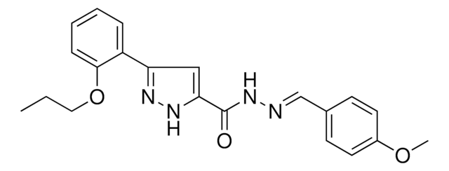 N'-(4-METHOXYBENZYLIDENE)-3-(2-PROPOXYPHENYL)-1H-PYRAZOLE-5-CARBOHYDRAZIDE AldrichCPR