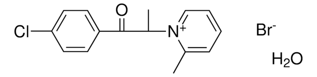 1-(2-(4-CHLORO-PH)-1-METHYL-2-OXO-ETHYL)-2-METHYL-PYRIDINIUM, BROMIDE HYDRATE AldrichCPR
