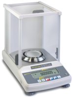 Kern ABT analytical balances model 220-4M, weighing capacity 220&#160;g, AC/DC input 220 - 240 V AC, universal plug set