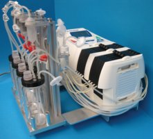 3D Biotek 3D perfusion bioreactor system with pump 6 well chamber with PS scaffold inserts, autoclavable, AC/DC input 240 V AC, UK plug