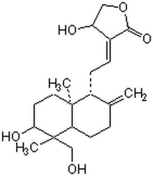 Andrographolide - CAS 5508-58-7 - Calbiochem A bicyclic diterpenoid lactone that displays anti-viral, anti-inflammatory, anti-apoptotic, and anti-hyperglycemic properties.