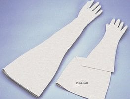 Plas-Labs Hypalon&#8482; glove box gloves for 1 piece glove set, size 10 (for 8 in. ports)