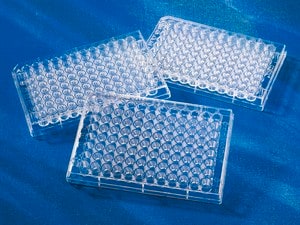 Corning&#174;&nbsp;96 Well Clear Polystyrene Microplate round bottom clear, Tissue Culture (TC)-treated surface, bag of 20, sterile, lid