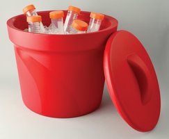 Magic Touch 2&#8482; ice bucket with lid capacity 4.0&#160;L, red, pack of 1&#160;ea