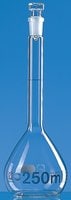 BRAND&#174; BLAUBRAND&#174; volumetric flask, glass stopper, clear glass volume 1,000&#160;mL, accuracy: 0.4&#160;mL, neck joint: ST/NS 24/29, glass stopper
