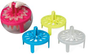 PrepSafe&#8482; microcentrifuge tube mini floating rack turquoise