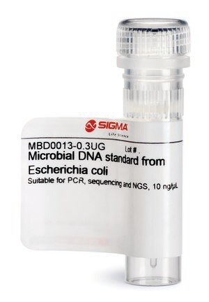 来自大肠杆菌的微生物 DNA 标准品 Suitable for PCR, sequencing and NGS, 10&#160;ng/&#956;L