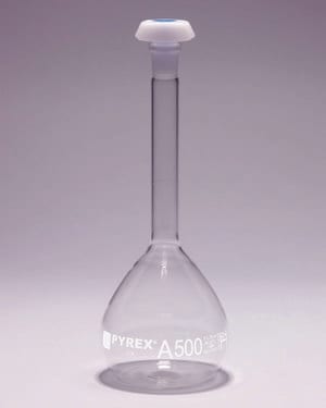 Pyrex&#174; Volumetric flask, heavy duty, class A, USP/ISO/DIN tolerances capacity 1000&#160;mL