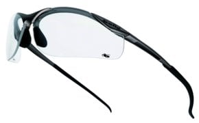 Bollé Contour metal frame safety spectacles with non-slip nose bridge &amp; temples CE compliant