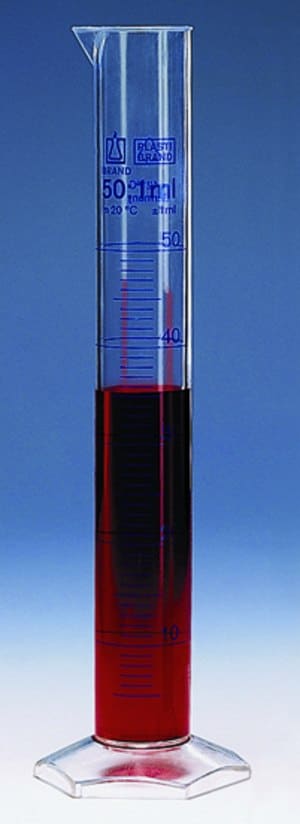 BRAND&#174; graduated cylinder, PMP volume 10&#160;mL, tol. accuracy: 0.08&#160;mL, subdivision, 0.2&#160;mL