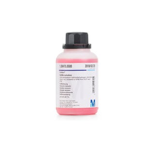 Buffer solution (citric acid/sodium hydroxide/hydrogen chloride) colour: red traceable to SRM from NIST and PTB pH 4.00 (20 &#176;C) Certipur&#174;