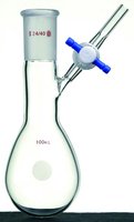Synthware&#8482; pear-shaped Schlenk flask with stopcock capacity 100&#160;mL, joint: ST/NS 24/40