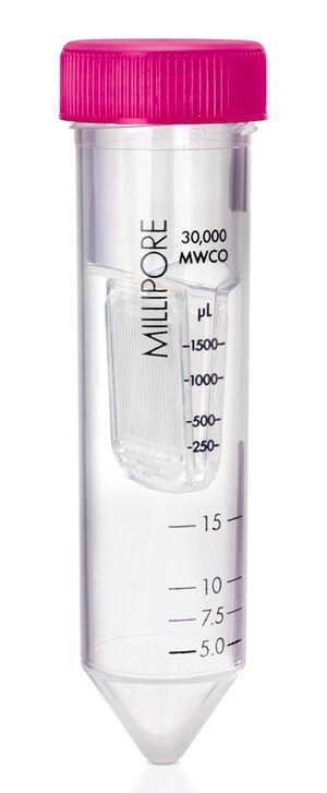 Amicon Ultra-15 离心过滤装置 Ultracel-50 regenerated cellulose membrane, 15 mL sample volume