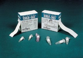Tough-Tags&#8482; microcentrifuge tube labels L × W 0.94&#160;in. × 0.50&#160;in., white