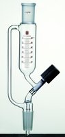 Synthware&#8482; pressure equalizing funnel with high vacuum valve 125 mL, joint: ST/NS 24/40, valve size 0-4 mm