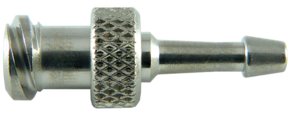 Luer-to-Tubing Connector Micro-Mate&#174; female Luer to hose end for 1/16 in. to 3/32 in. I.D. Tubing, nickel plated