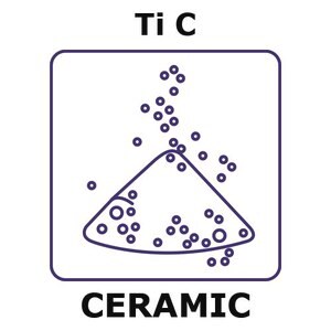Titanium carbide powder, mean particle size &lt;0.05 micron, weight 100&#160;g, purity 99.8+%