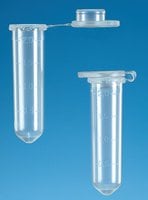 BRAND&#174; microcentrifuge tube, 2 mL with lid, PP transparent