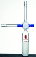 Synthware&#8482; flushing adapter with PTFE stopcock joint: ST/NS 24/40