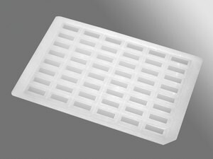 Impermamat sealing mat, chemical resistant silicone for 5 mL rectangular deep well plates, size 48&#160;wells