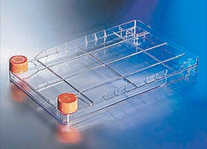 Corning&#174; CellBIND&#174; Surface CellSTACK&#174; cell culture chambers CellBIND&#174; surface, polystyrene, sterile, 10 Chamber with Vent Caps, graduations, orange high-density polyethylene cap, case of 2