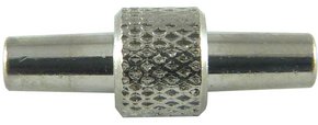 1-way Luer-to-Luer adapter ML to ML (plated brass)