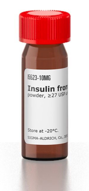 Insulin from porcine pancreas powder, &#8805;27&#160;USP units/mg