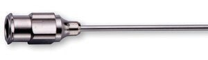 Laboratory pipetting needle with 90° blunt ends gauge 24, L 1&#160;in., nickel plated hub