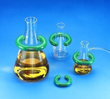 Scienceware&#174; Vikem&#174;-coated C-shaped lead ring fits flask, 125 &#8209; 500&#160;mL