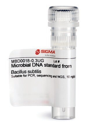 Microbial DNA standard from Bacillus subtilis Suitable for PCR, Sequencing and NGS, 10&#160;ng/&#956;L