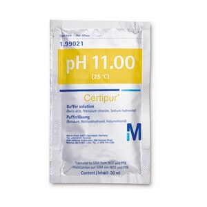 Buffer Solution (boric acid, sodium hydroxide, potassium chloride) tracable to SRM from NIST and PTB pH 11.00 (25&#176;C) Certipur&#174;