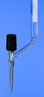 BRAND&#174; BLAUBRAND&#174; burette, lateral stopcock volume 10&#160;mL, accuracy: ±0.02&#160;mL, clear borosilicate glass 3.3 (Schellbach stripes, PTFE spindle)
