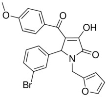 5-(3-BROMOPHENYL)-1-(2-FURYLMETHYL)-3-HYDROXY-4-(4-METHOXYBENZOYL)-1,5-DIHYDRO-2H-PYRROL-2-ONE AldrichCPR