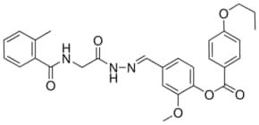 2-MEO-4-(2-(((2-METHYLBENZOYL)AMINO)AC)CARBOHYDRAZONOYL)PHENYL 4-PROPOXYBENZOATE AldrichCPR